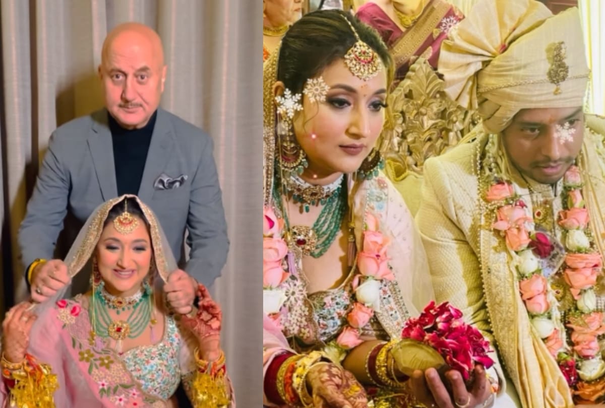 Video Anupam Kher dances at niece Vrinda wedding  and share a emotional note about girls