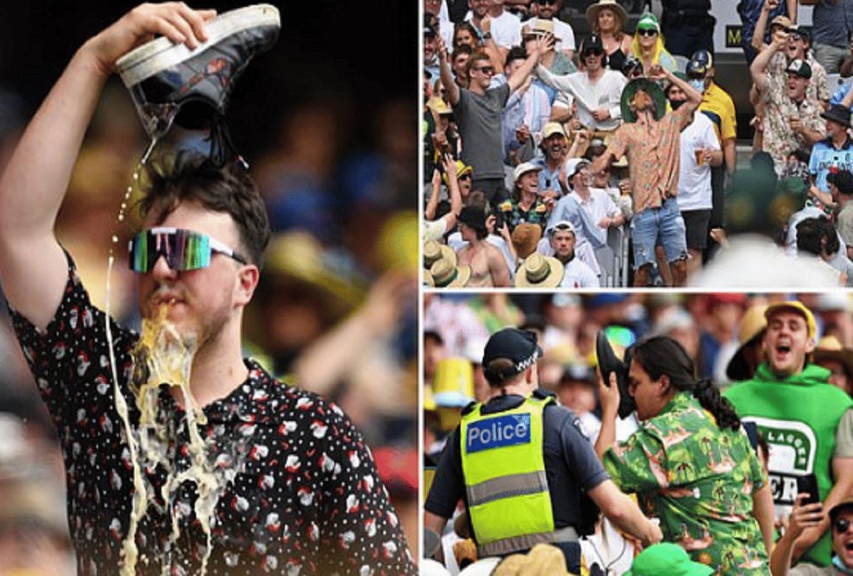 AUS vs ENG More than 100 Fans thrown From Melbourne Cricket Ground due to drinking beer in shoes and unruly behaviour