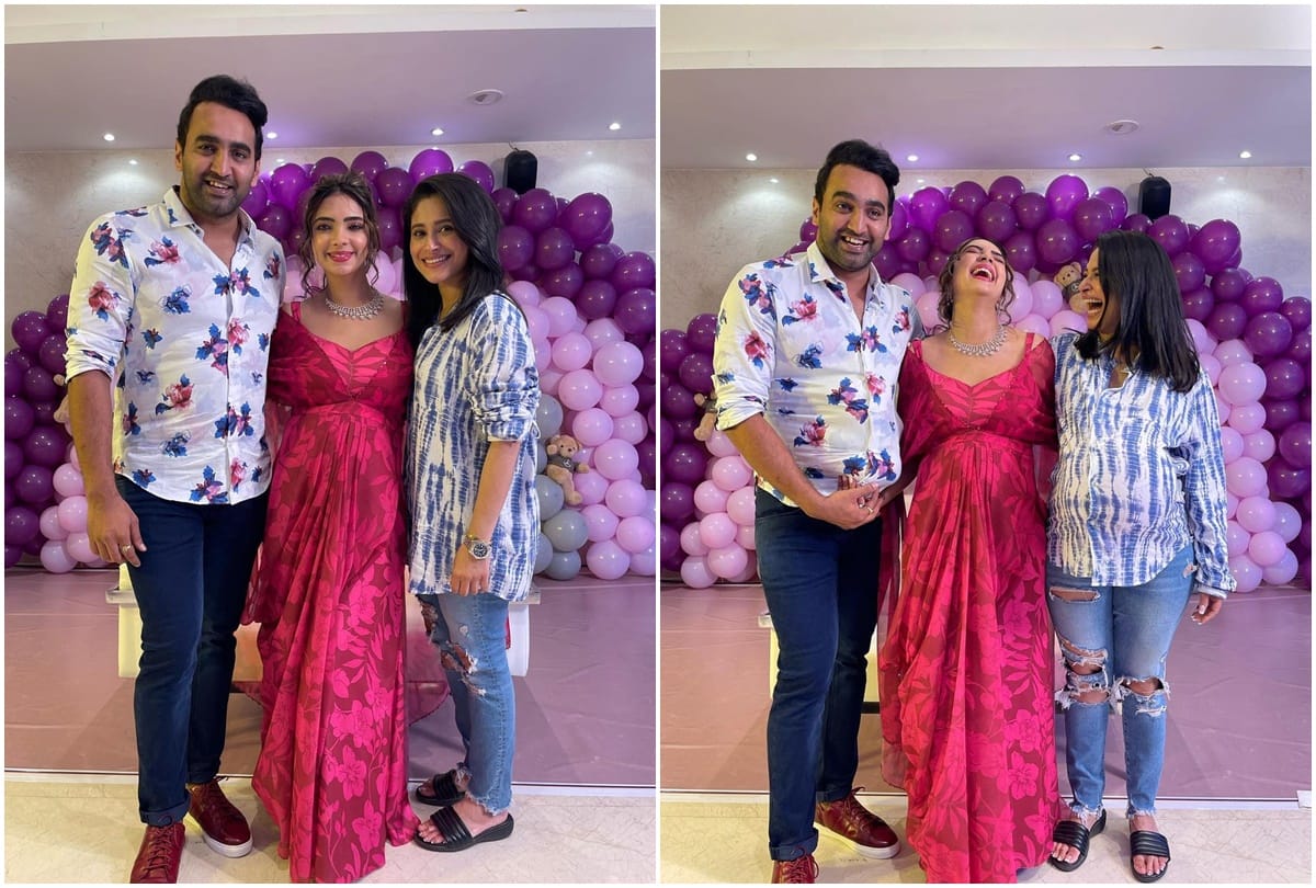 Baby shower: Pooja Banerjee shares pictures of her baby shower flaunts baby bump in pink gown