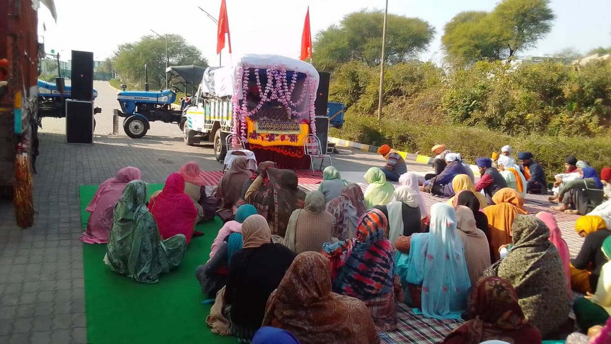 The sit-in continued for the third day amid the cold to shut down the plant
