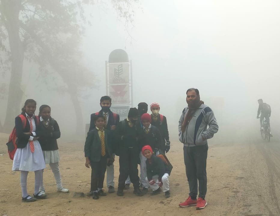 Cold winds and fog increased the melting
