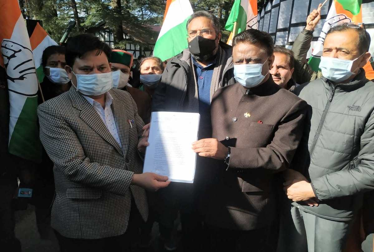 Politics: Congress opposes Jairam govt four-year celebration, memorandum submitted to Governor