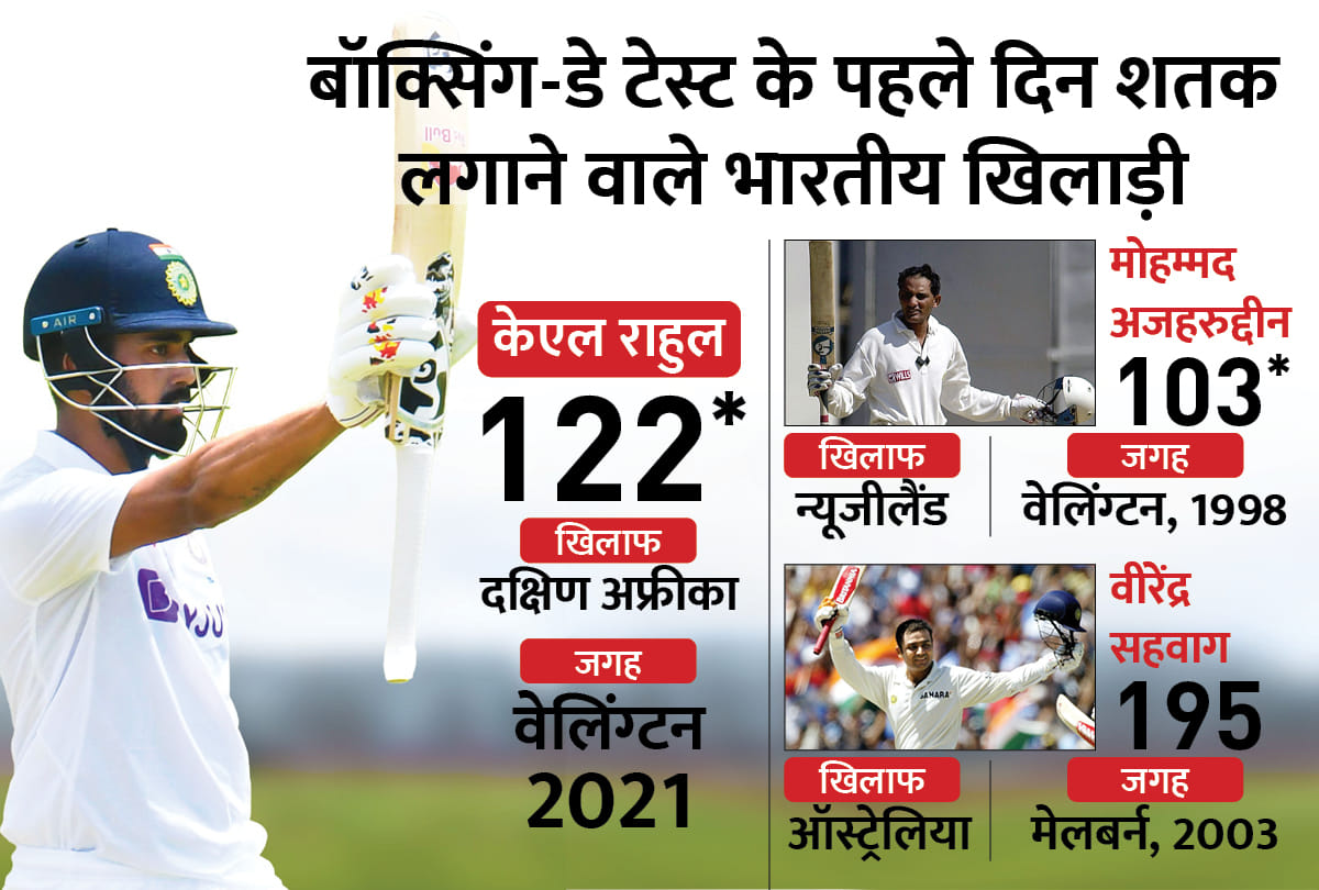 IND vs SA: KL Rahul becomes third Indian to score a century on the first day of Boxing-Day Test, equals Sehwag-Azharuddin record
