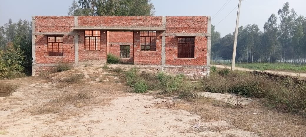 Incomplete panchayat building and community toilet is teasing the villagers