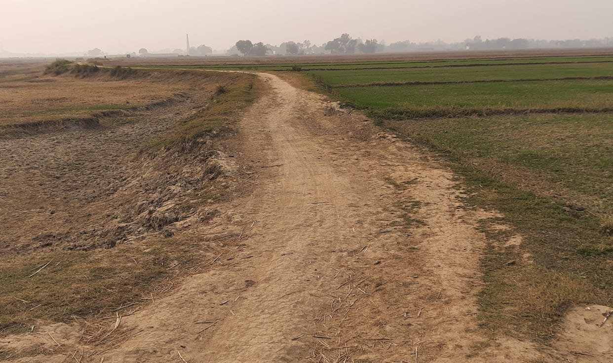 On the day of the road of Khor village, three km long