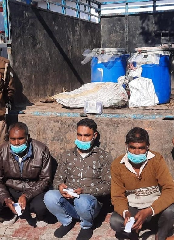 Three thieves caught stealing transformer goods, goods recovered