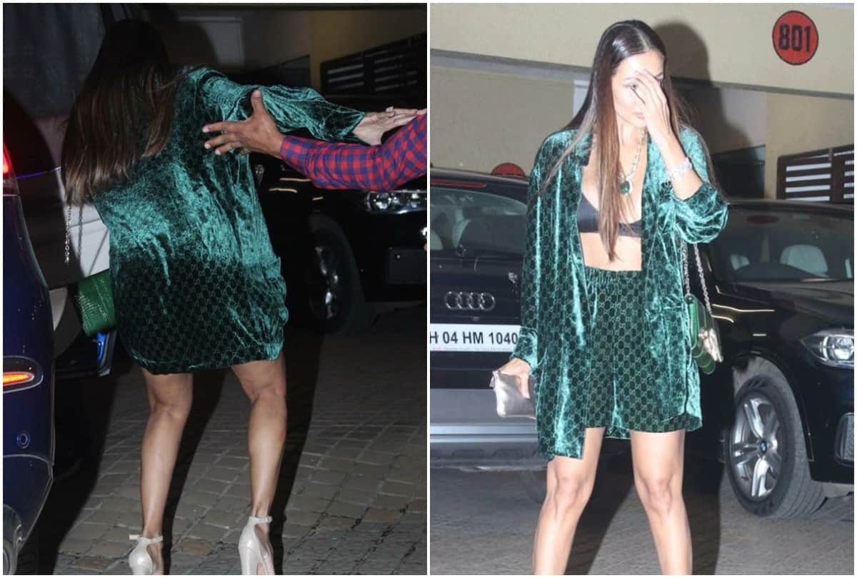 Video: Malaika Arora high heel cheated as soon as she got down from the car users said why didnt she tie a stool on her feeT