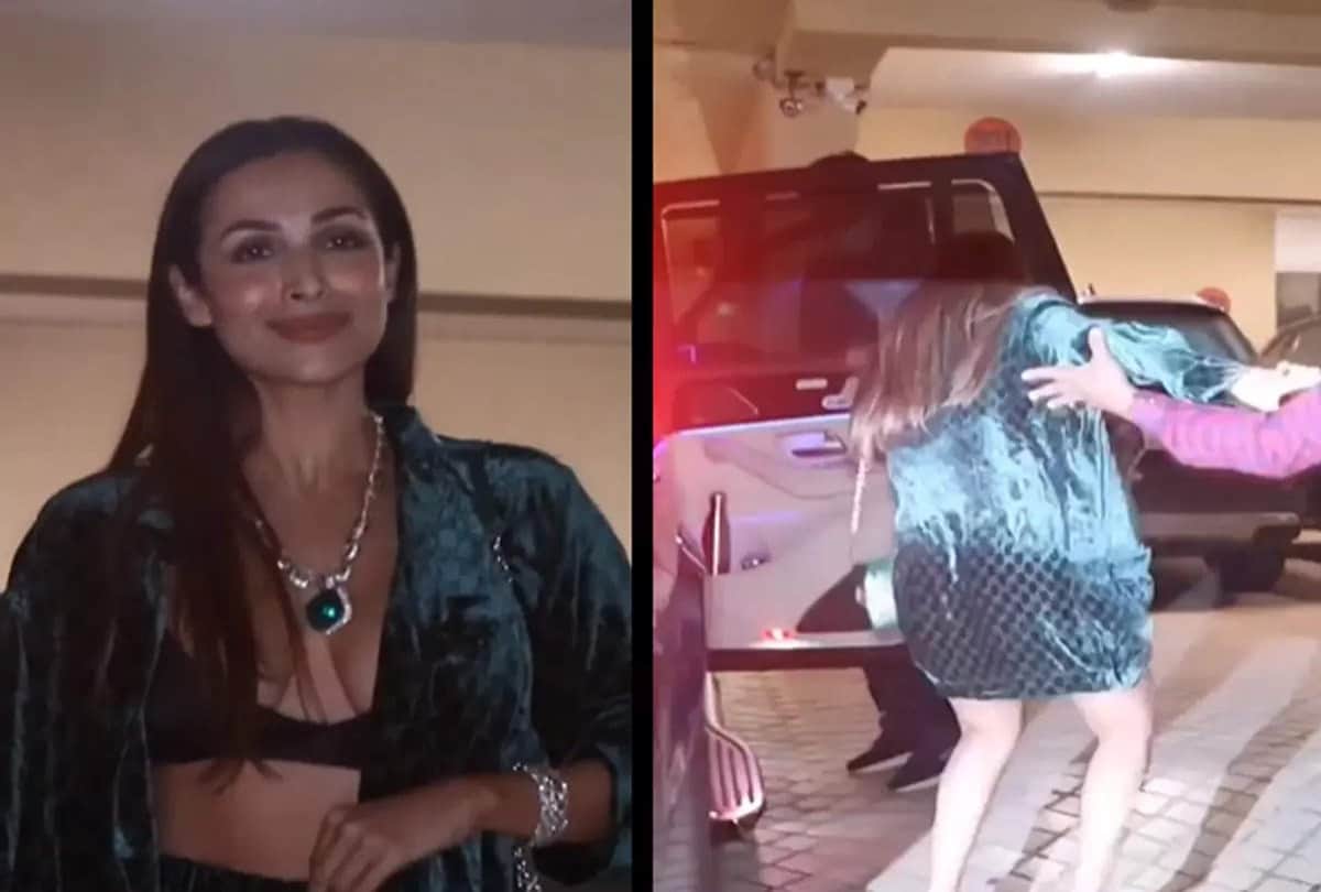 Video: Malaika Arora high heel cheated as soon as she got down from the car users said why didnt she tie a stool on her feeT