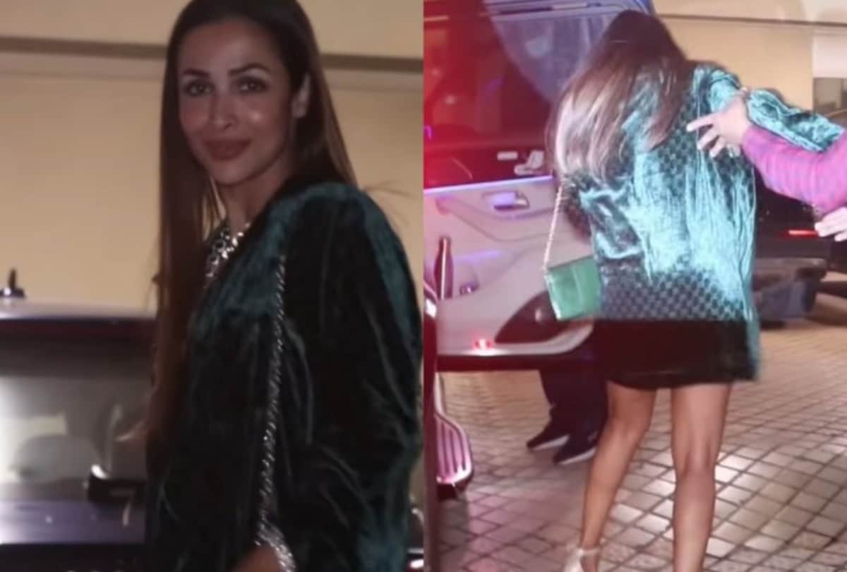 Video: Malaika Arora high heel cheated as soon as she got down from the car users said why didnt she tie a stool on her feeT