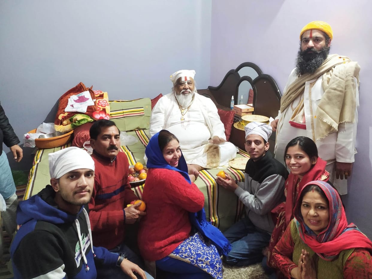 Followers gathered to see the Guru, Yamuna nagar