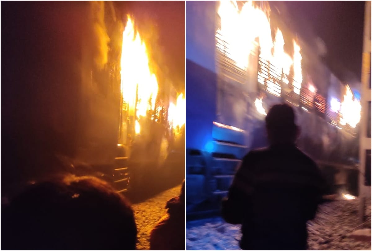 Fire breaks out in coach of Kasganj Farrukhabad passenger train