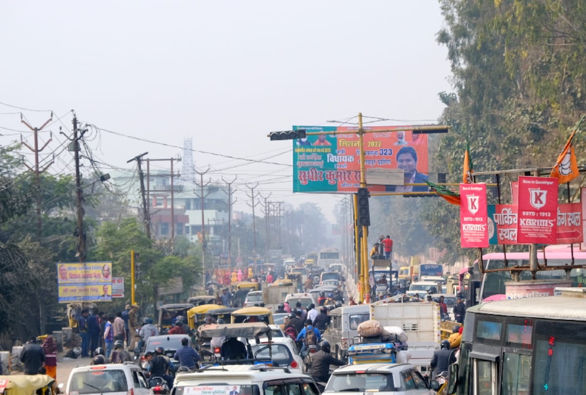 Efforts to deal with traffic jam in Gorakhpur showed effect so no long jam in city