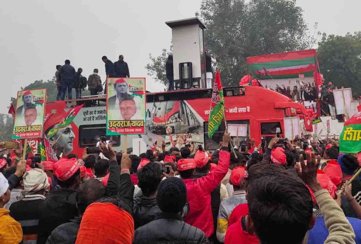 Akhilesh Yadav gave statement against BJP in unnao