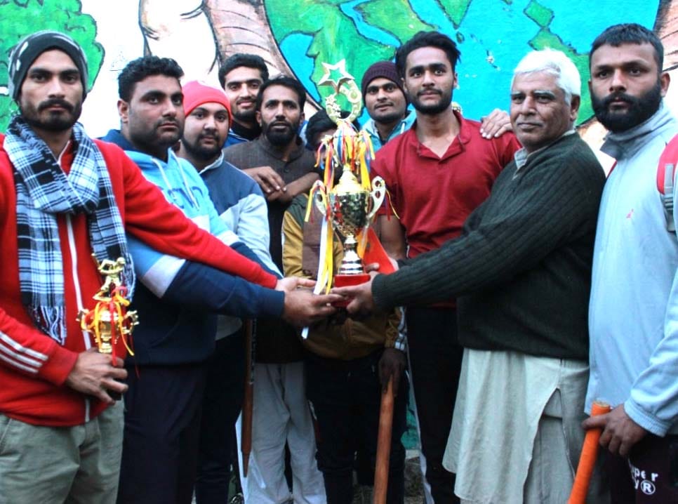 Sangatheda's team won the competition in the cricket league