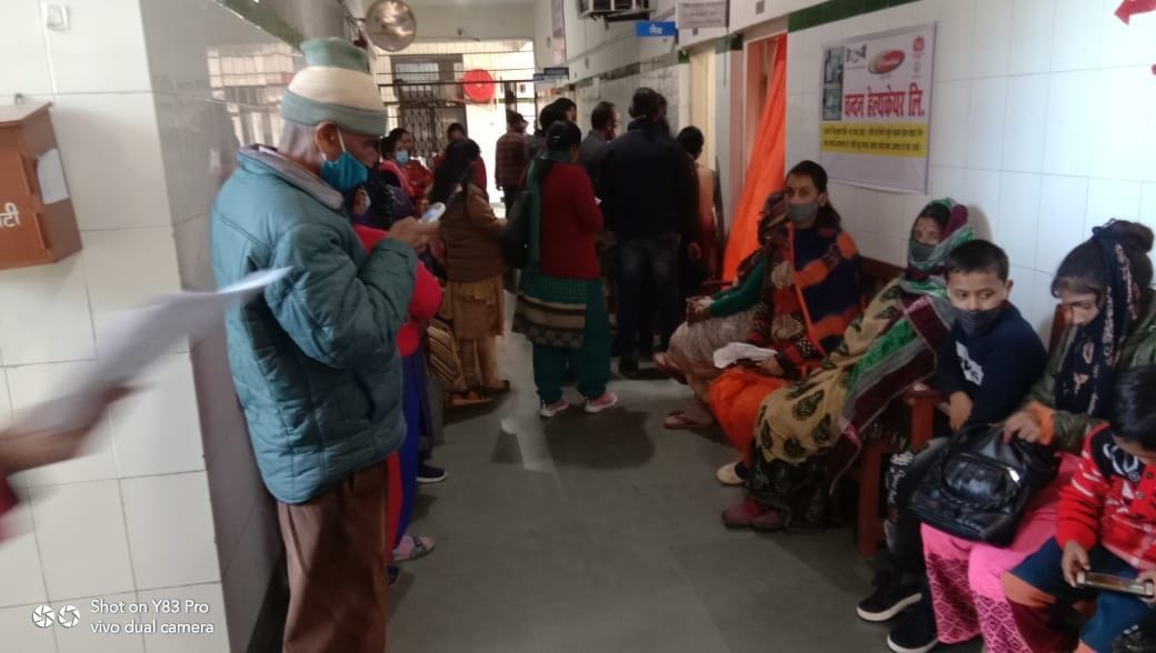 Almora Disst Hospital OPD Rises, Marks above 400