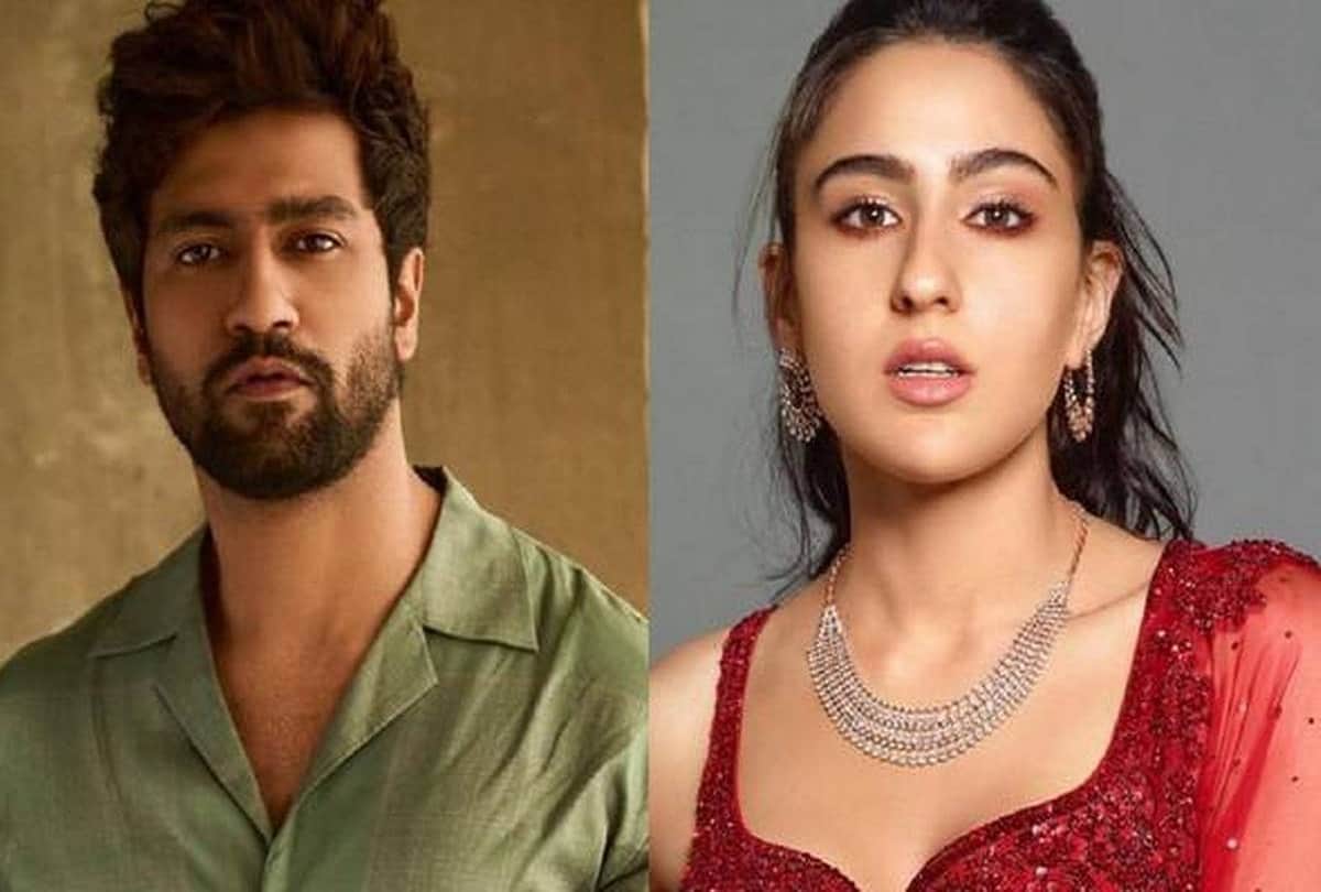 Vicky Kaushal takes out bike on Indore streets Sara rides pillion Watch
