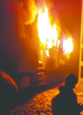 Fire in the compartment of Farrukhabad-bound passenger train