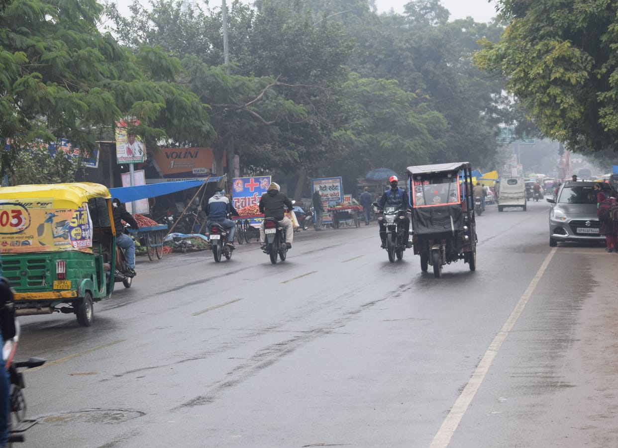 Weather changed due to rain, cold winds increased melting