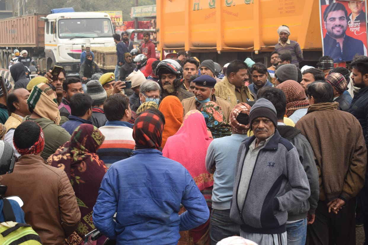 Dirty water filled the houses, then the people of the city jammed the bypass road