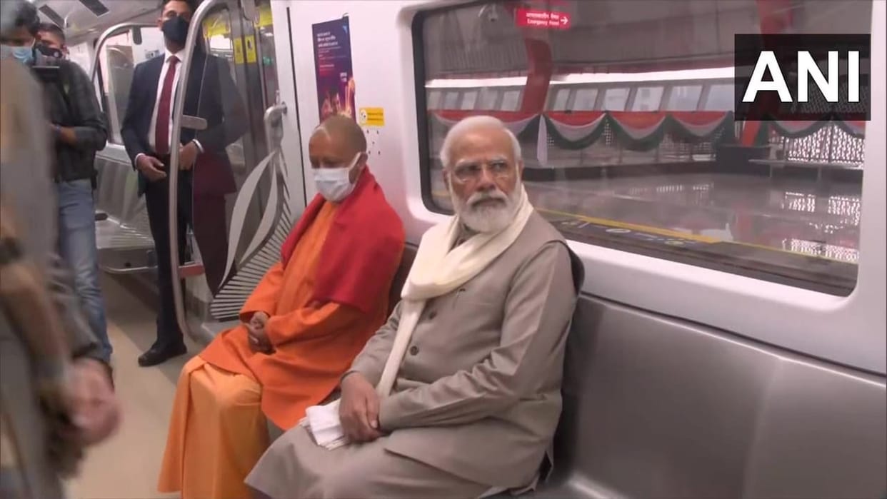 Pm Modi innaugrated Kanpur Metro Rail Project today kanpur became metro city election 2022 bjp eye on urban votesr through metro projects in UP