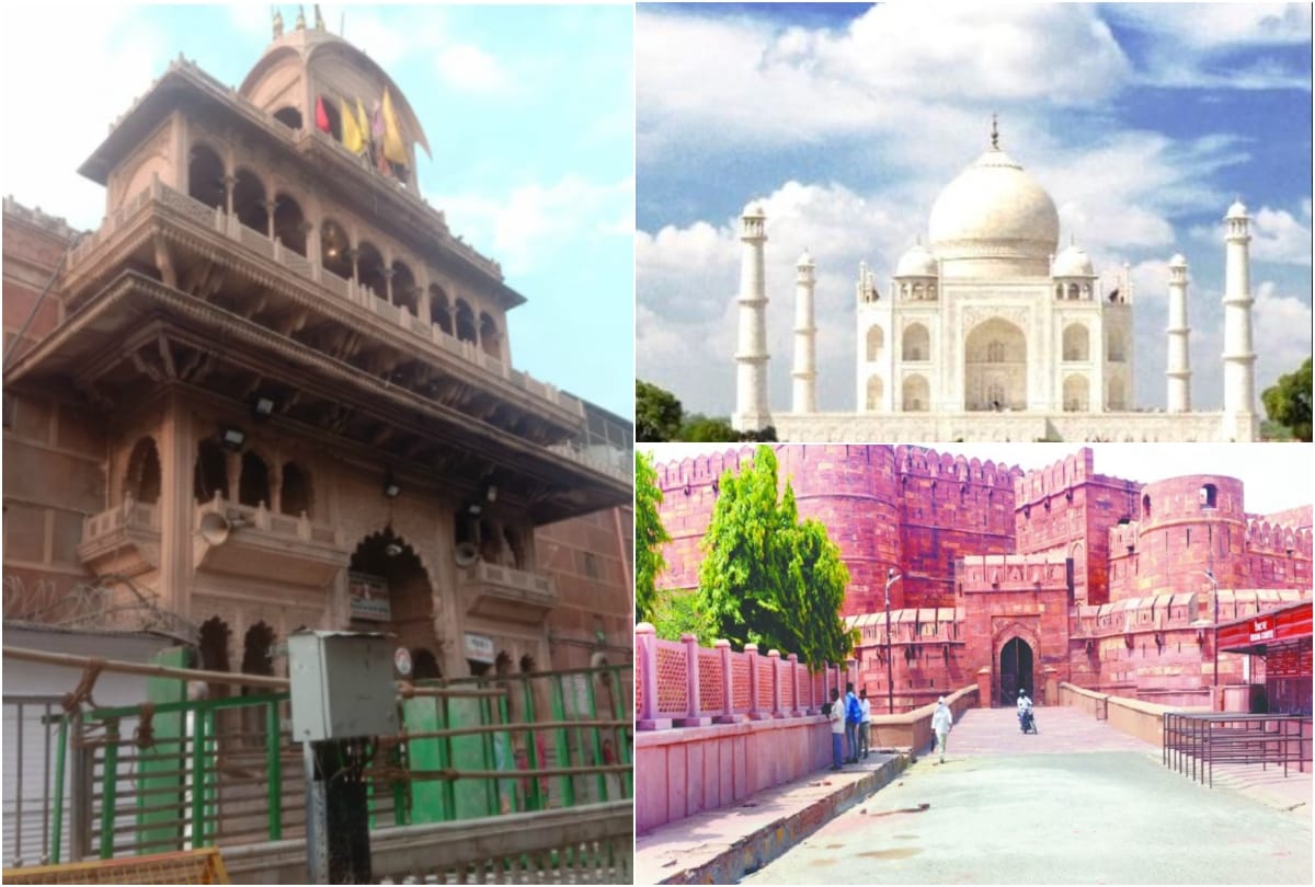 Agra Fort and Banke Bihari Temple Vrindavan become Iconic Sites