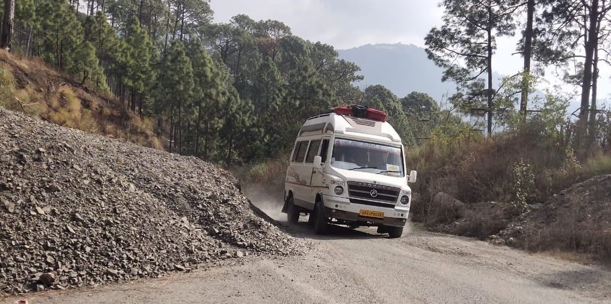 Debris on Nainital Road