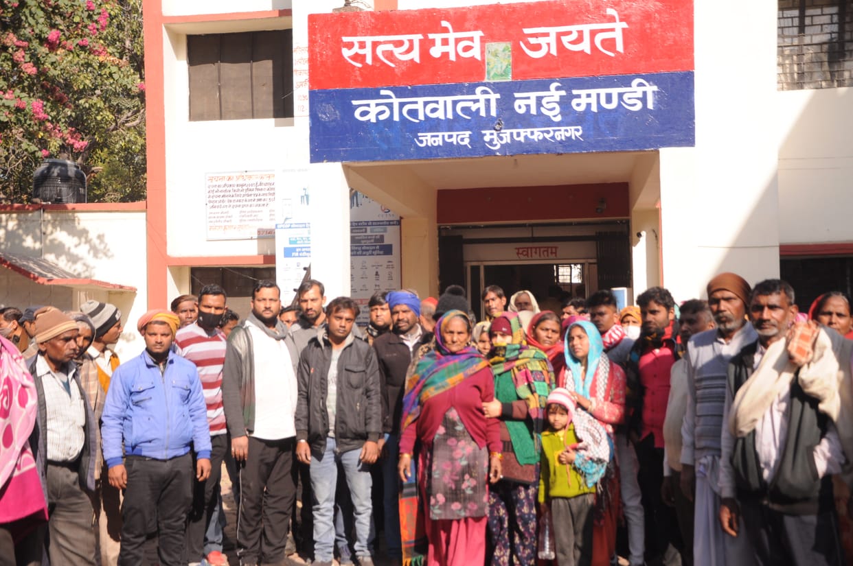 Ruckus at the police station of relatives accusing them of murder