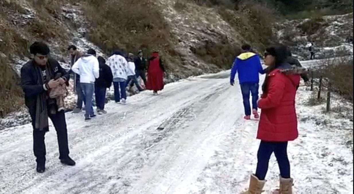 Snowfall in Nainital