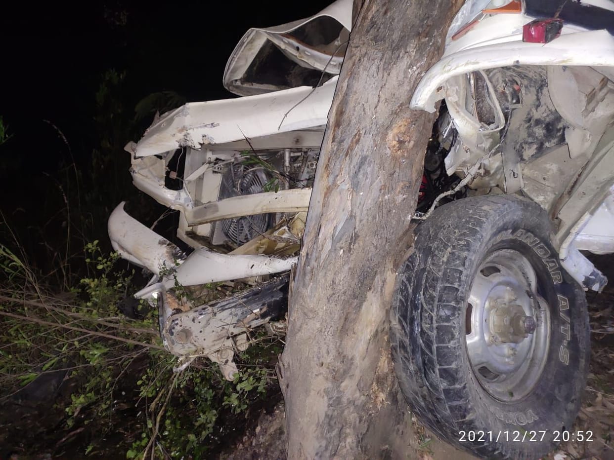congress leader died in car accident in dalash tihni road