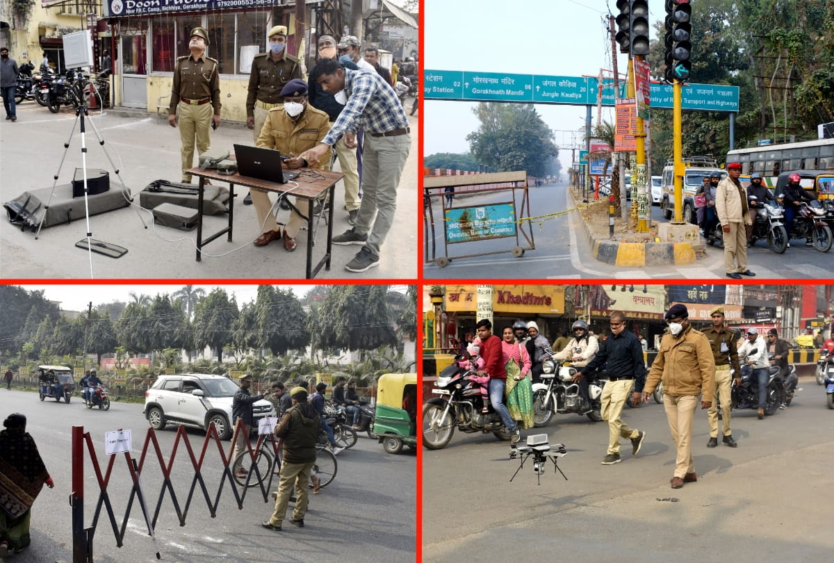 Efforts to deal with traffic jam in Gorakhpur showed effect so no long jam in city