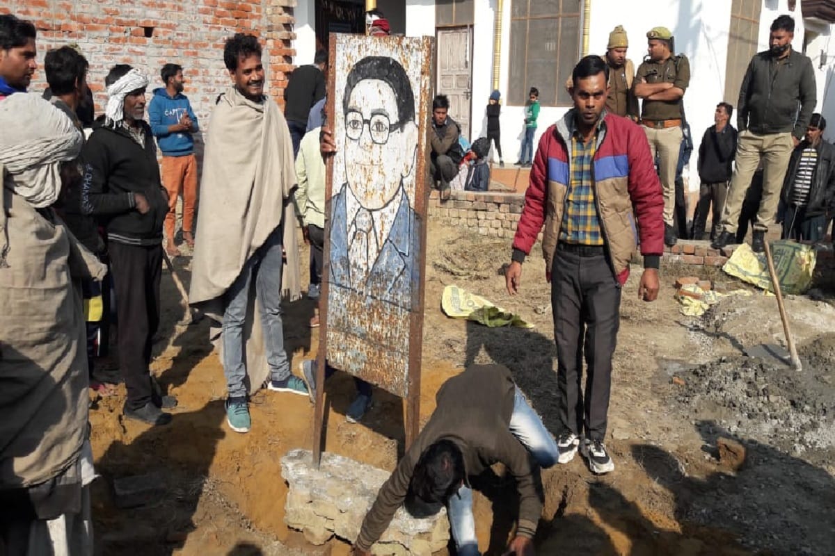 Muzaffarnagar News: Tension over the installation of Ambedkar statue in Jasola