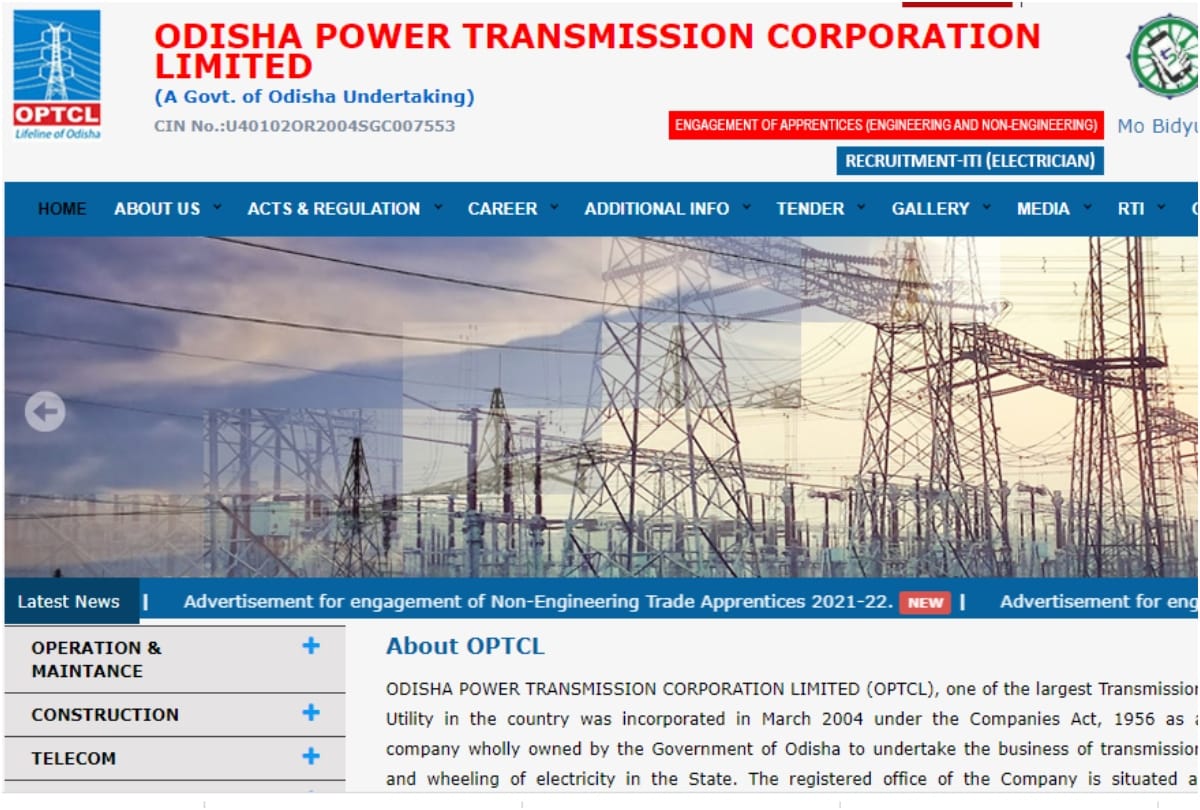 OPTCL Apprentice Recruitment 2022 Notification Released for 250 posts