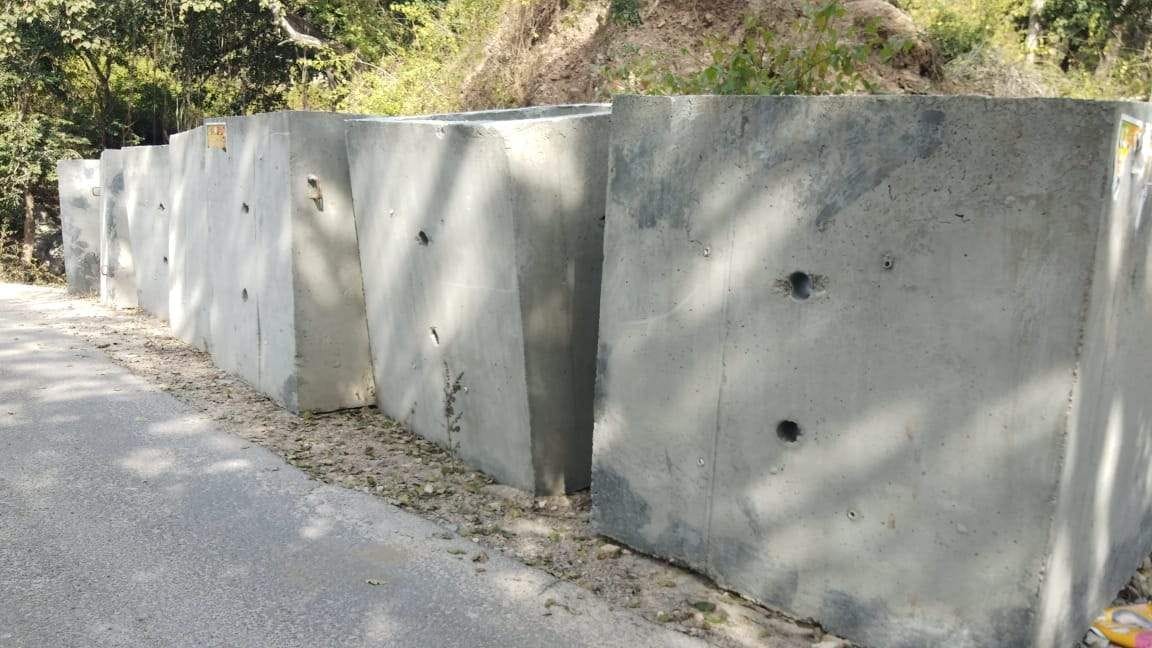 The work of Ghatugad-Sillogi motor road is being disturbed