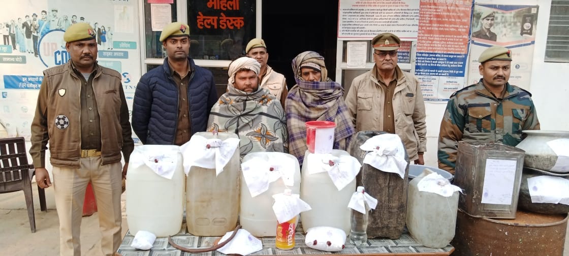 Police caught 110 liters of adulterated liquor