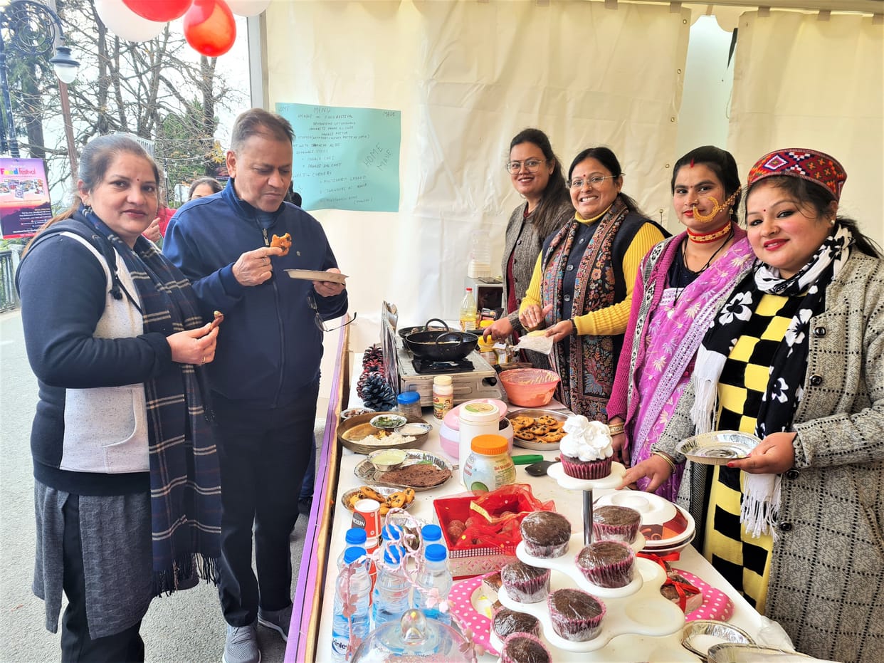 Tourists tasted Pahari cuisine at the Food Festival