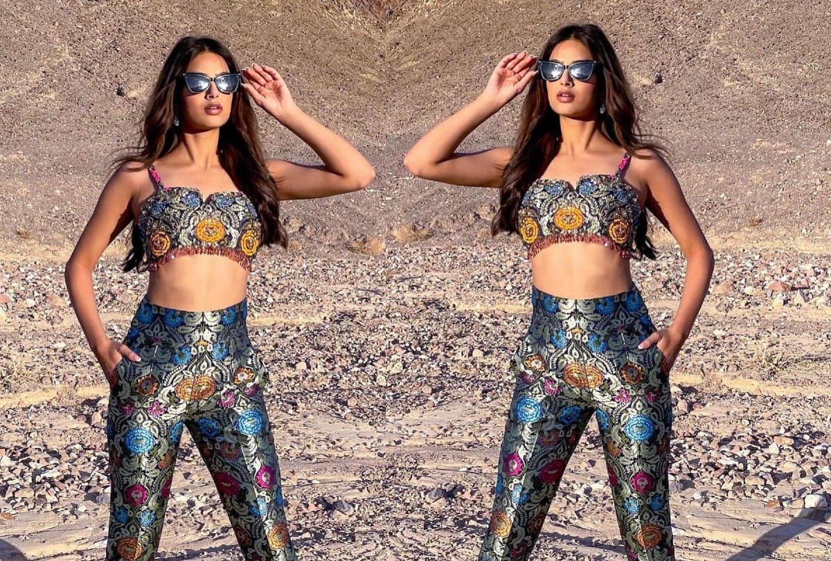 Harnaaz Sandhu Stylish Outfits Photos Miss Universe 2021 Fashion