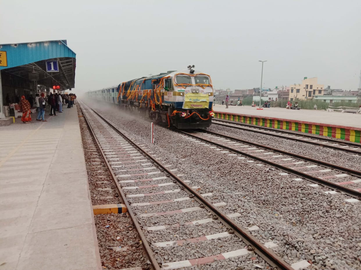 CRS inspected speed trial by train between Shahgarh to Mailani