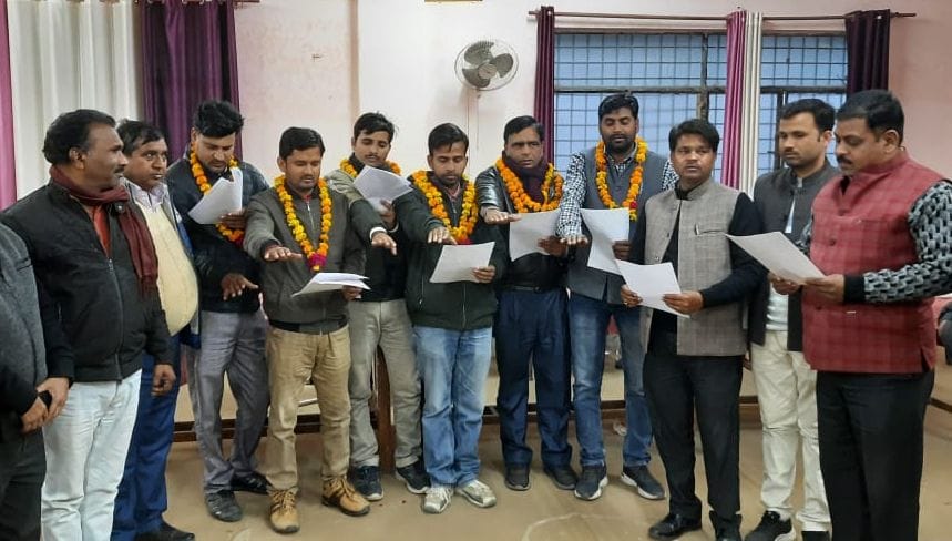pramod ecomes lekhpal sangh tehseel  president