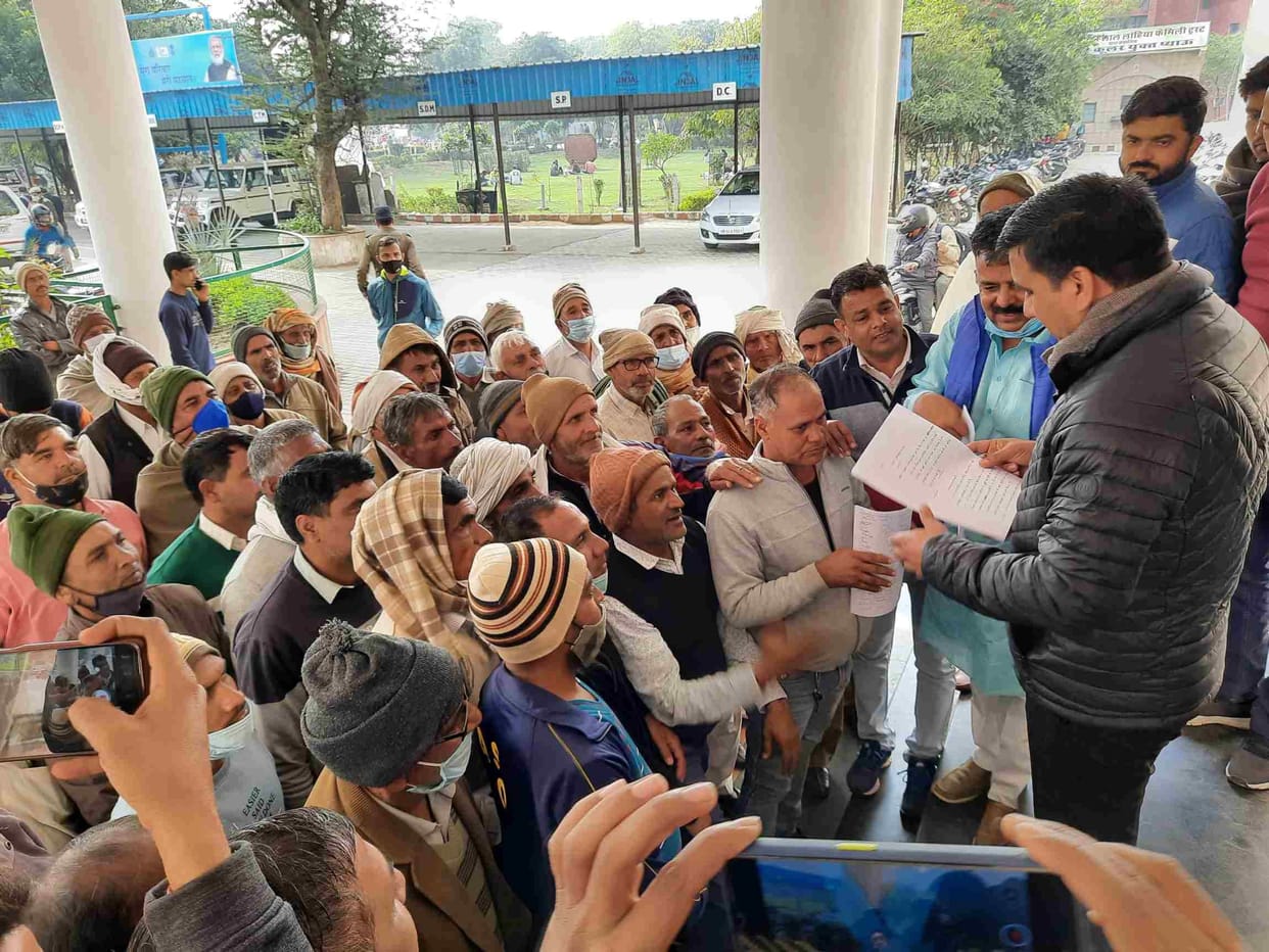 Villagers of Dancholi demanded to stop the registration of land