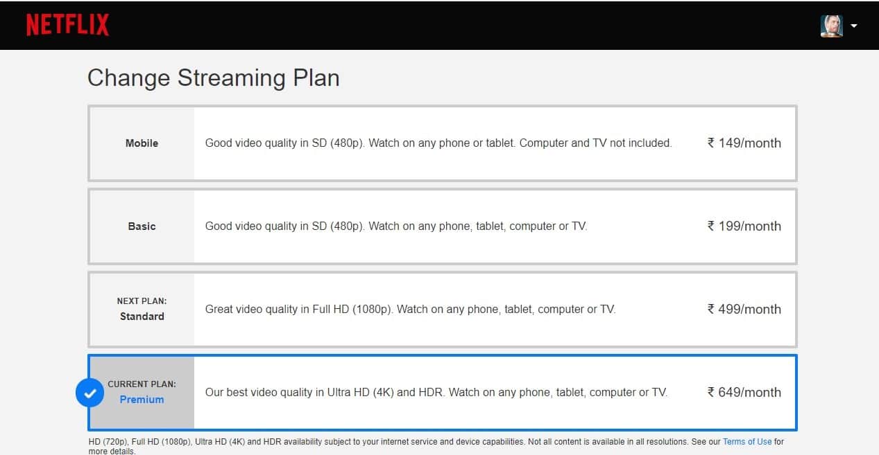 Netflix subscription plans automatic monthly payment done if you are not careful while renewing