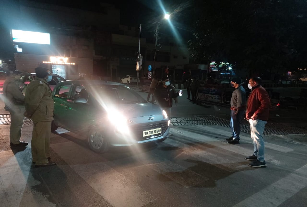 Night Curfew in Uttarakhand: Haridwar SP City check reality of night curfew, see photos