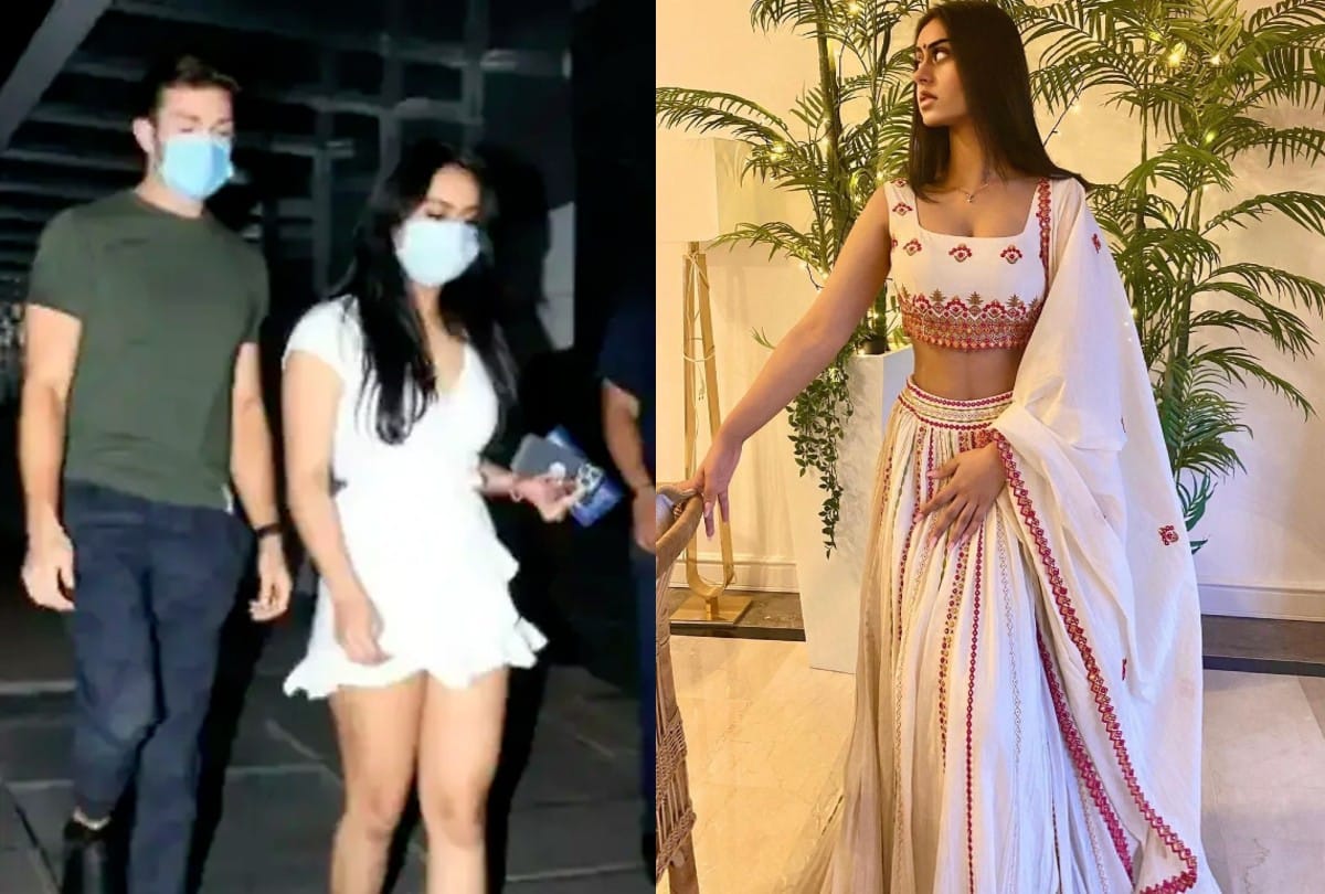 Ajay Kajol daughter Nyasa Devgan spotted with her friend video is going viral on social media
