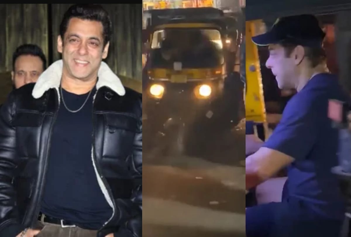 Salman Khan drives auto rickshaw on the streets of Panvel the user gave a funny reaction after watching the video