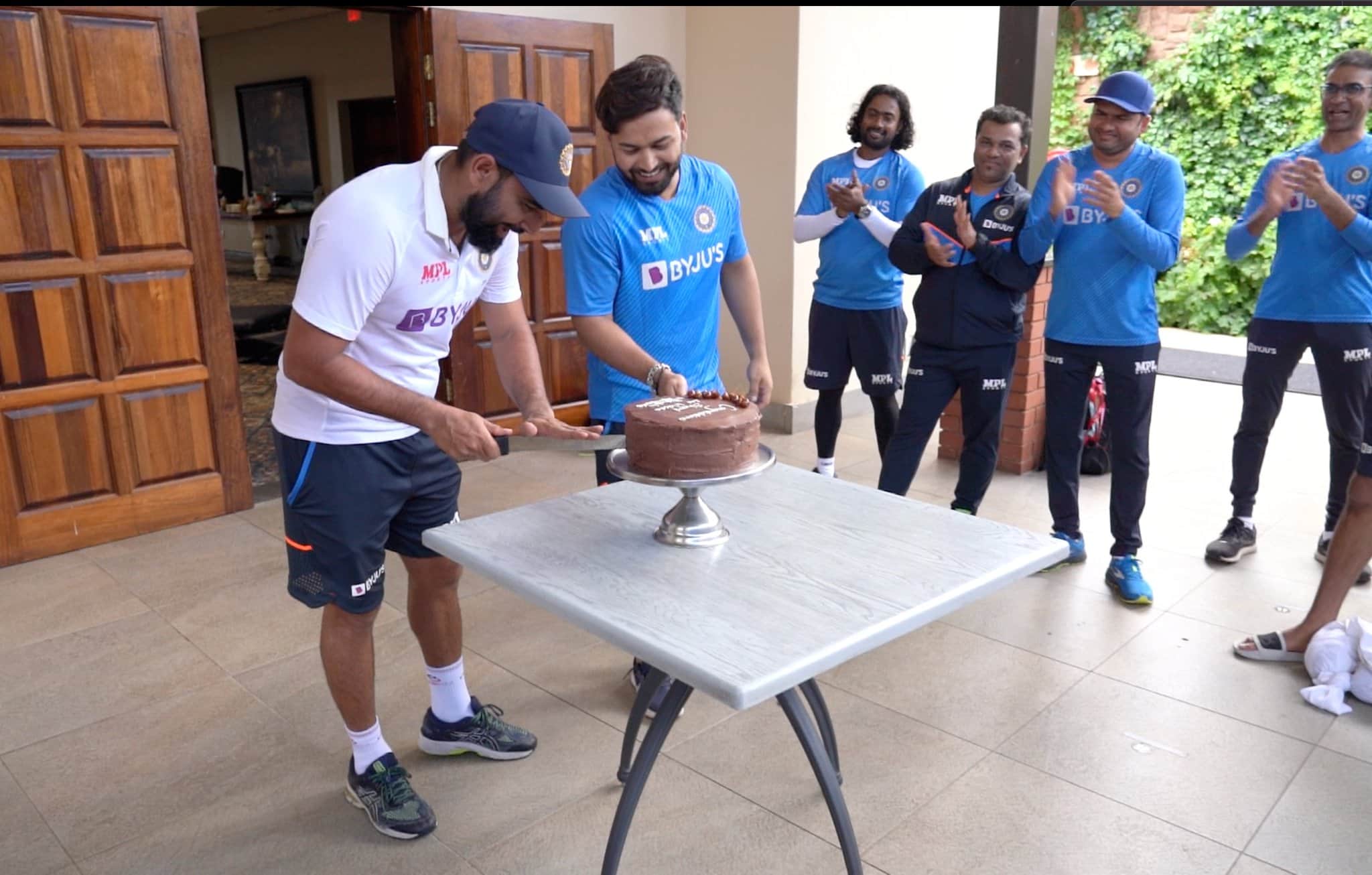 PHOTOS of IND vs SA 1st Test Photos: Rishabh Pant, Mohammad Shami cut cake, Virat Kohli Cheteshwar Pujara's dance during Centurion Test; Mohammad Siraj Ronaldo's style celebration