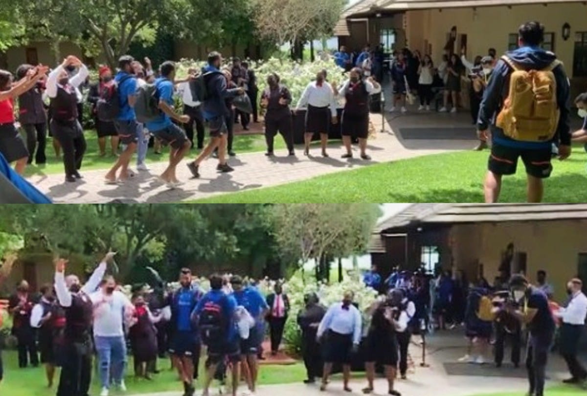 IND vs SA 1st Test Cheteshwar Pujara dance with Irene Lodge hotel staff watch Ashwin pujara and Siraj dance video