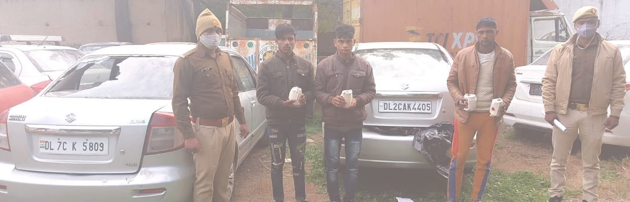 Three arrested for smuggling 250 kg beef from Aligarh
