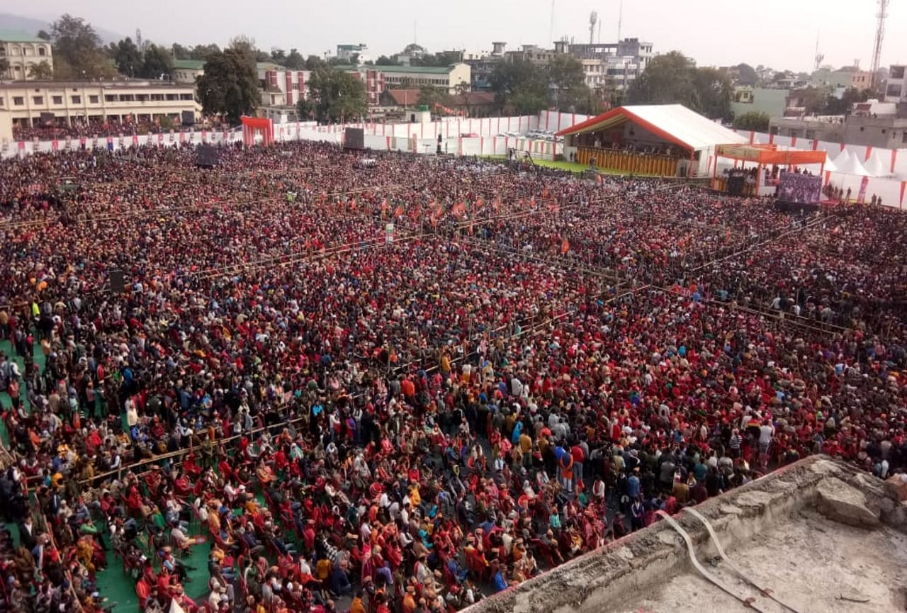 PM Narendra Modi Uttarakhand Visit: Rally in Haldwani, huge rush geathered, photos