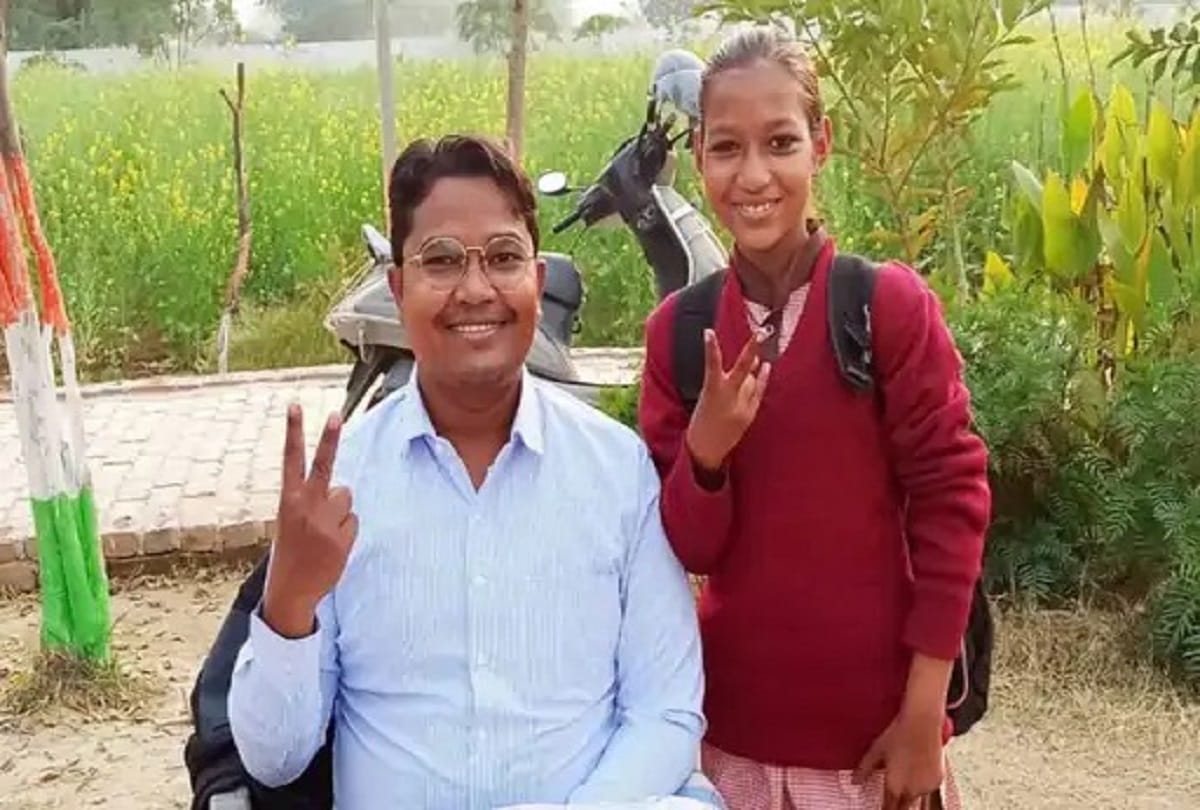Auraiya Shivganj student selected for Project Inspire Award vehicle will not get dirty if vehicles vomit