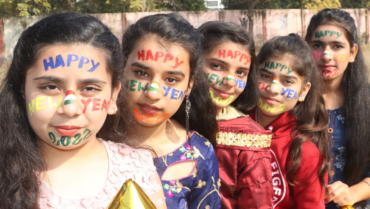Students celebrated New Year Festival with great pomp