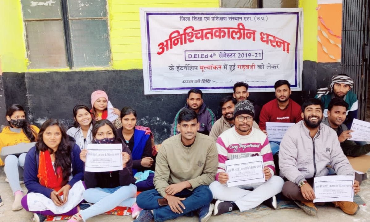 Diet picketing over irregularities in internship evaluation